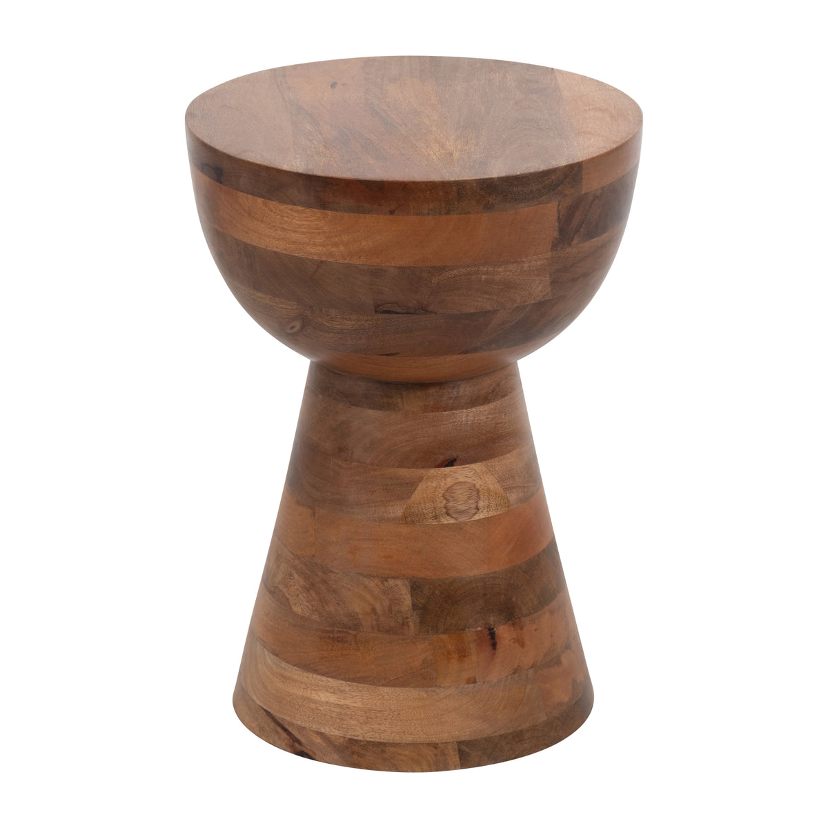 Cedar Grove Brown Polished Mango Wood Accent Table