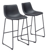 Smart Black Barstool (Set of 2)