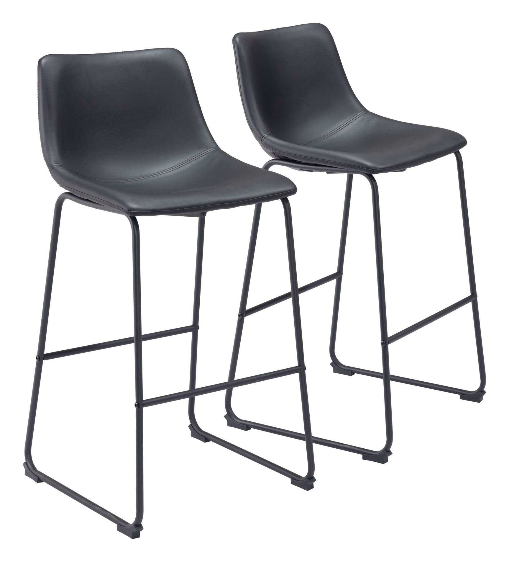 Smart Black Barstool (Set of 2)