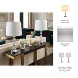 Wildflower Silver Crystal Table Lamps (Set of 2)