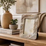 Shippee Beige Small Torrento Marble Photo Frame