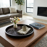Cayton Brown Hair on Hide Patchwork Tray