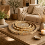 Fentonrun Brown/Tan Trays (Set of 3)