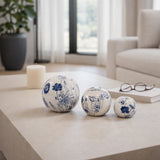 Tesswind Blue/Ivory Orbs (Set of 3)