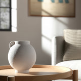 Corbinford White Medium Bulbous Jug with Handle
