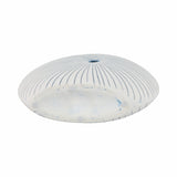Lochford White/Blue Round Dotted Shell Vase