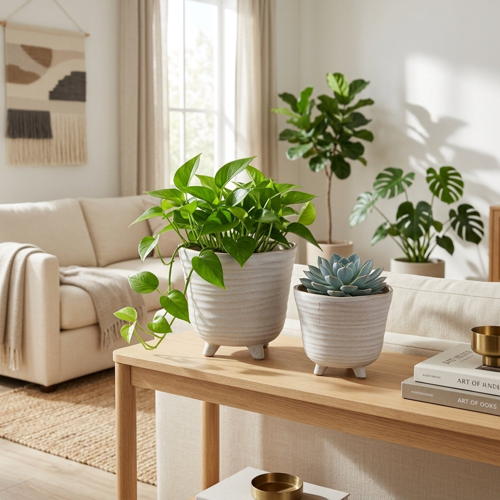 Rexdale Ivory Planters (Set of 2)