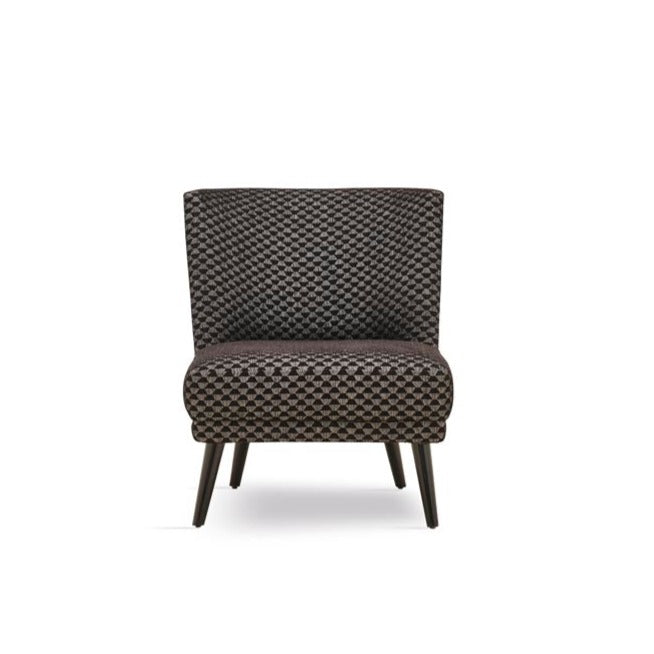 Carino Gray/Black Flannel Accent Chair - Ornate Home