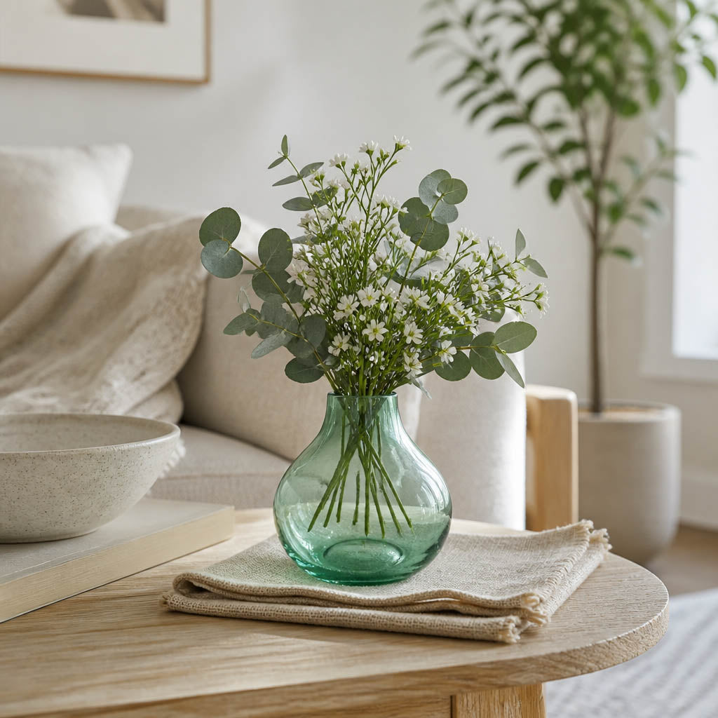 Weitchpec Green/Blue Glass Bud Vase