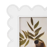 Duarte White 4x6 Scallop Edge Photo Frame - 20419-01EC