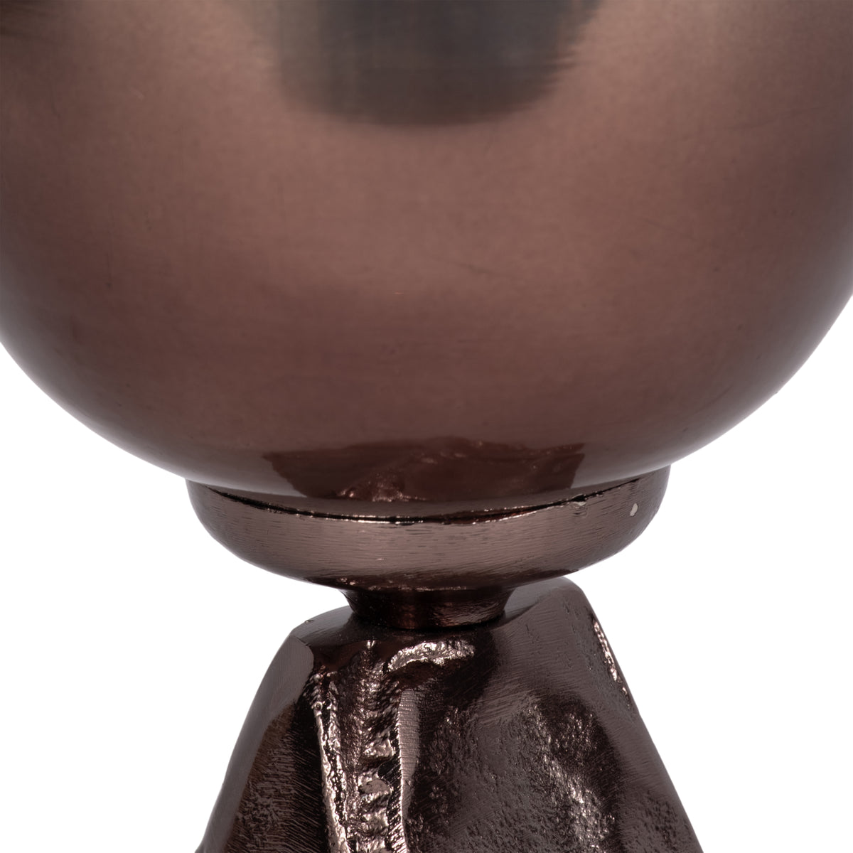 Bellvale Bronze/Copper Small Glass 2-Tone Chalice Vase