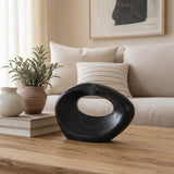 Obie Black/Brown Wooden Object