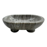 Alsace Beige Oval Marble Bowl with Feet