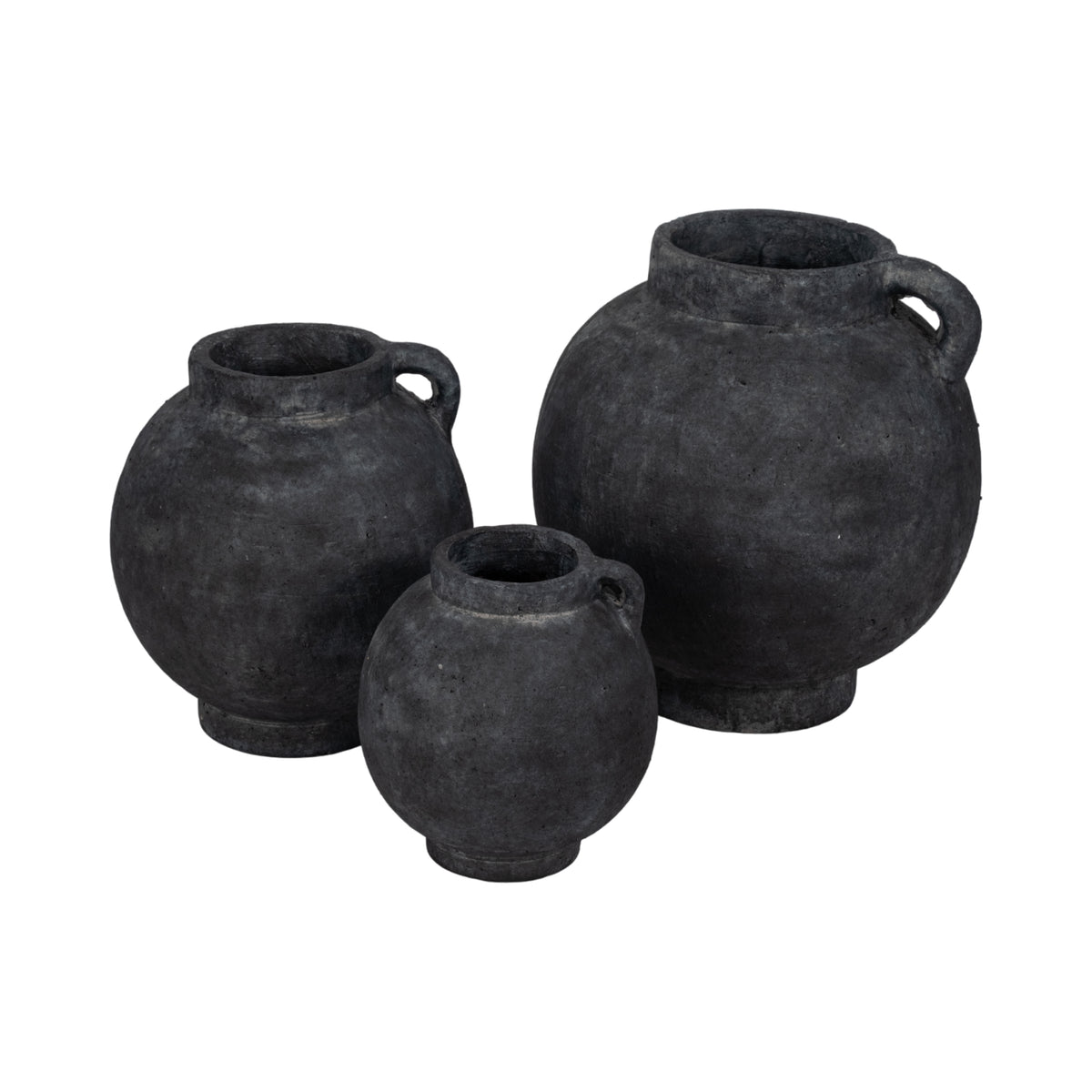 Corbinford Black Large Bulbous Jug with Handle