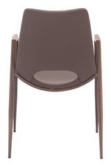 Desi Brown & Walnut Dining Chair (Set of 2)