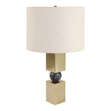 Alecley Blue/Ivory/Gold Lamp