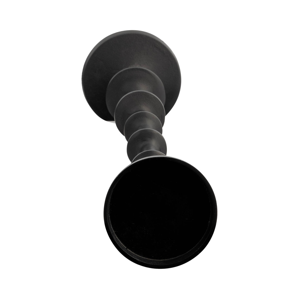 Waldon Black Small Metal Abacus Floor Pillar Candle Holder