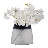 Dos Cabezas Blue/White Glass Ombre Vase