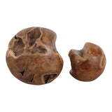Worswick Natural Teak Root Orbs (Set of 2)
