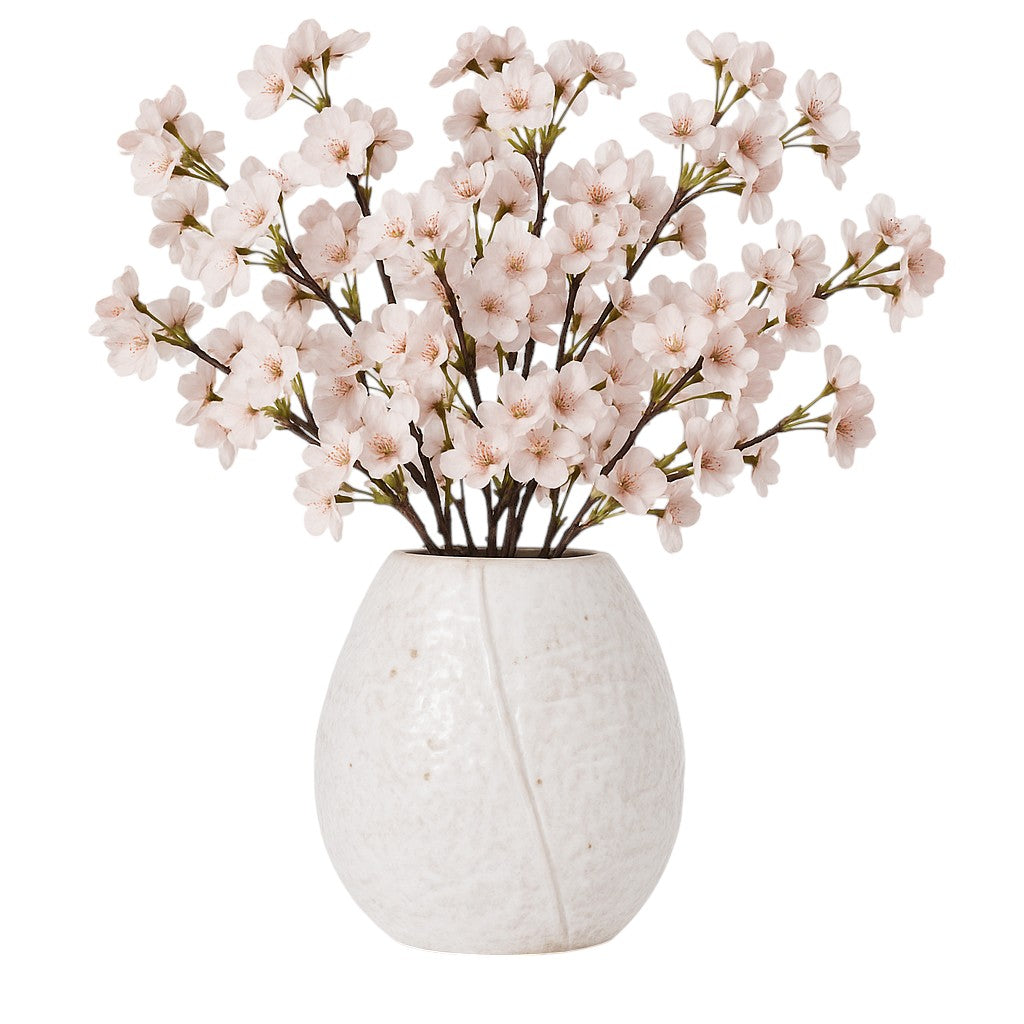 Forbestown Ivory Ceramic Round Vase