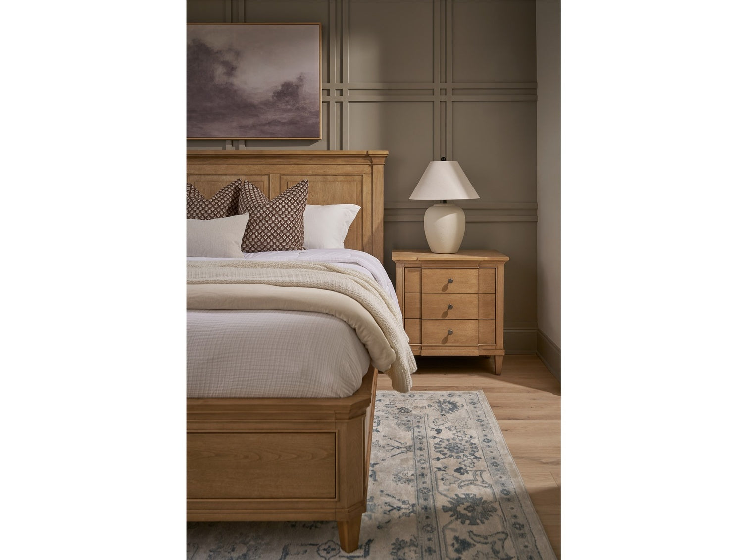 Birchaven Brindle 3 Drawer Nightstand