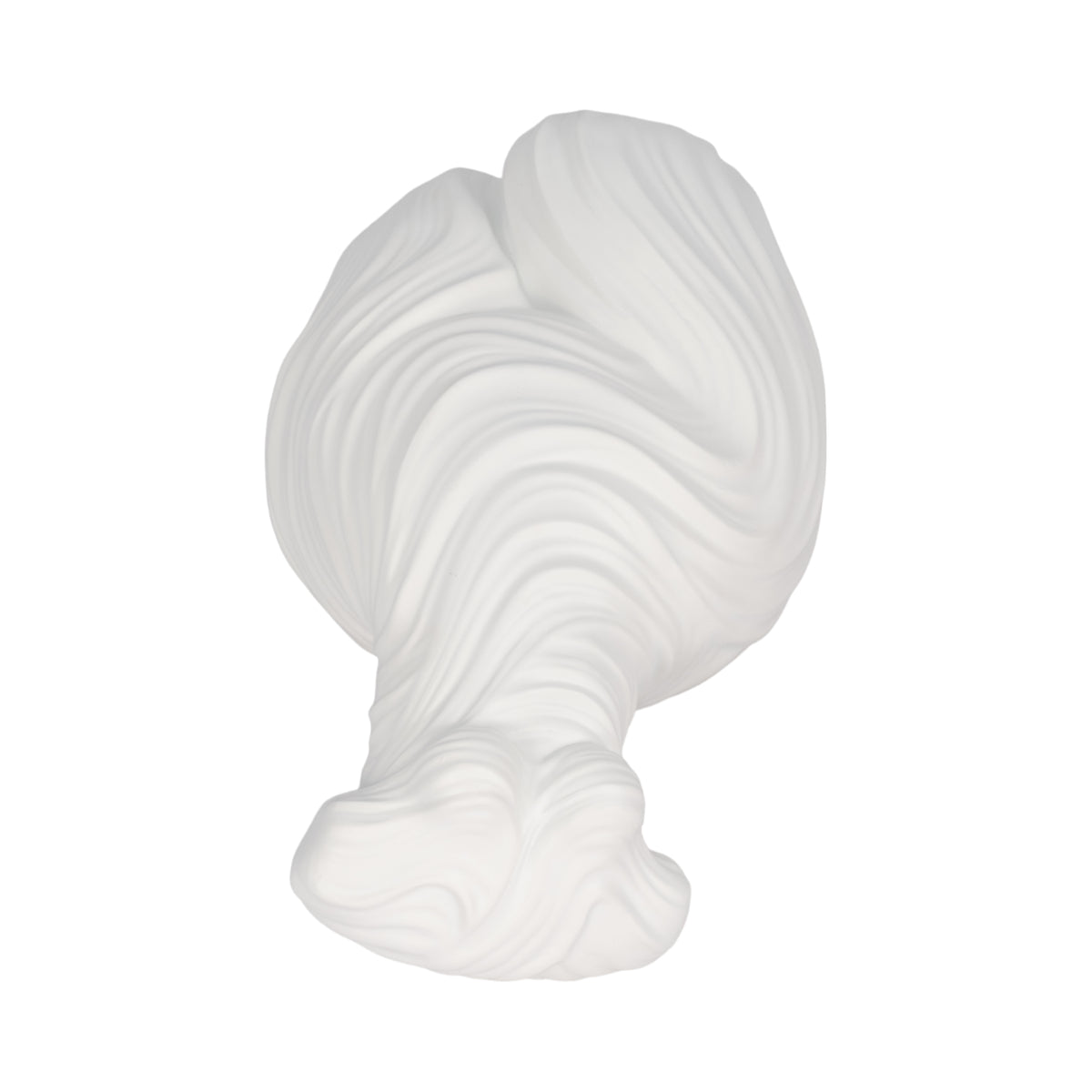 Riverkern White Small Curvy Ribbed Sculpture