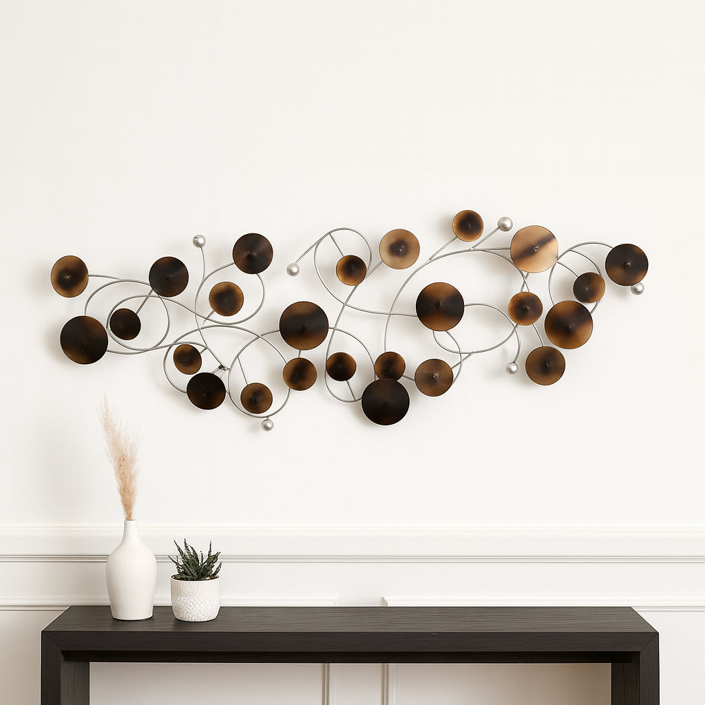 Linden Multicolor Small Discs Metal Wall Decor