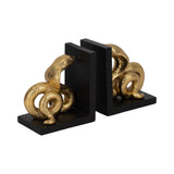 Pageholm Black/Gold Bookends (Set of 2)