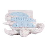 Ortega Light Blue/White 3 Turtle Vertical Stack