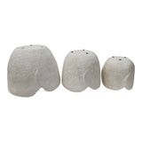 Winton White Tulip Paper Mache Planters (Set of 3)