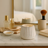 Cadiz White Sea Salt and Lemon Ridged Candle