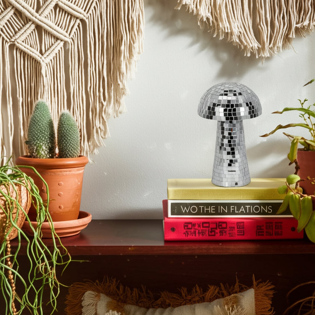 Lakeshore Silver Medium Mosaic Mushroom