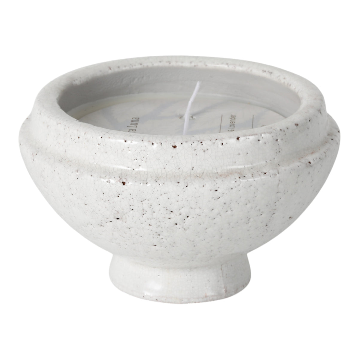 Lakehead White Crackle French Cade and Lavender Candle
