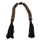 Calflax Bronze/Brown Long Bicone Bead Garland