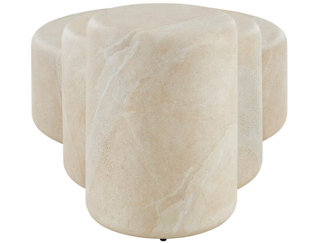 Nimbus Faux Travertine Nesting Tables