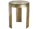 Nuvola Antique Zinc Round End Table