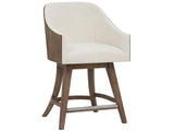 Modern Haze Walnut Swivel Counter Chair