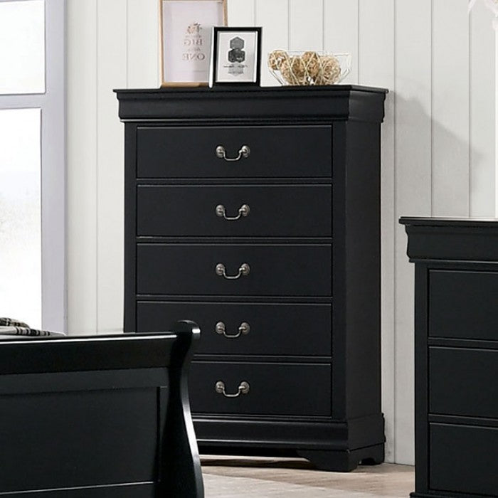 Louis Philippe Black Chest - Ornate Home