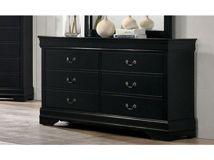 Louis Philippe Black Dresser - Ornate Home