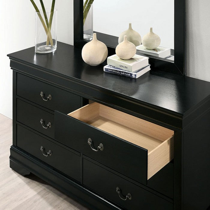 Louis Philippe Black Dresser - Ornate Home