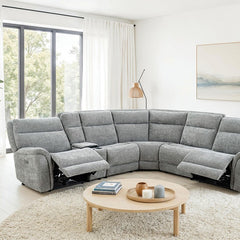 Mattheus Gray Power Sectional - Ornate Home