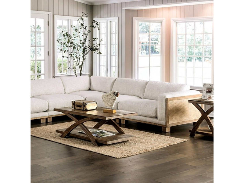 Arendal Beige/Natural Sectional - Ornate Home