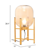 Wonderwall Gold Table Lamp
