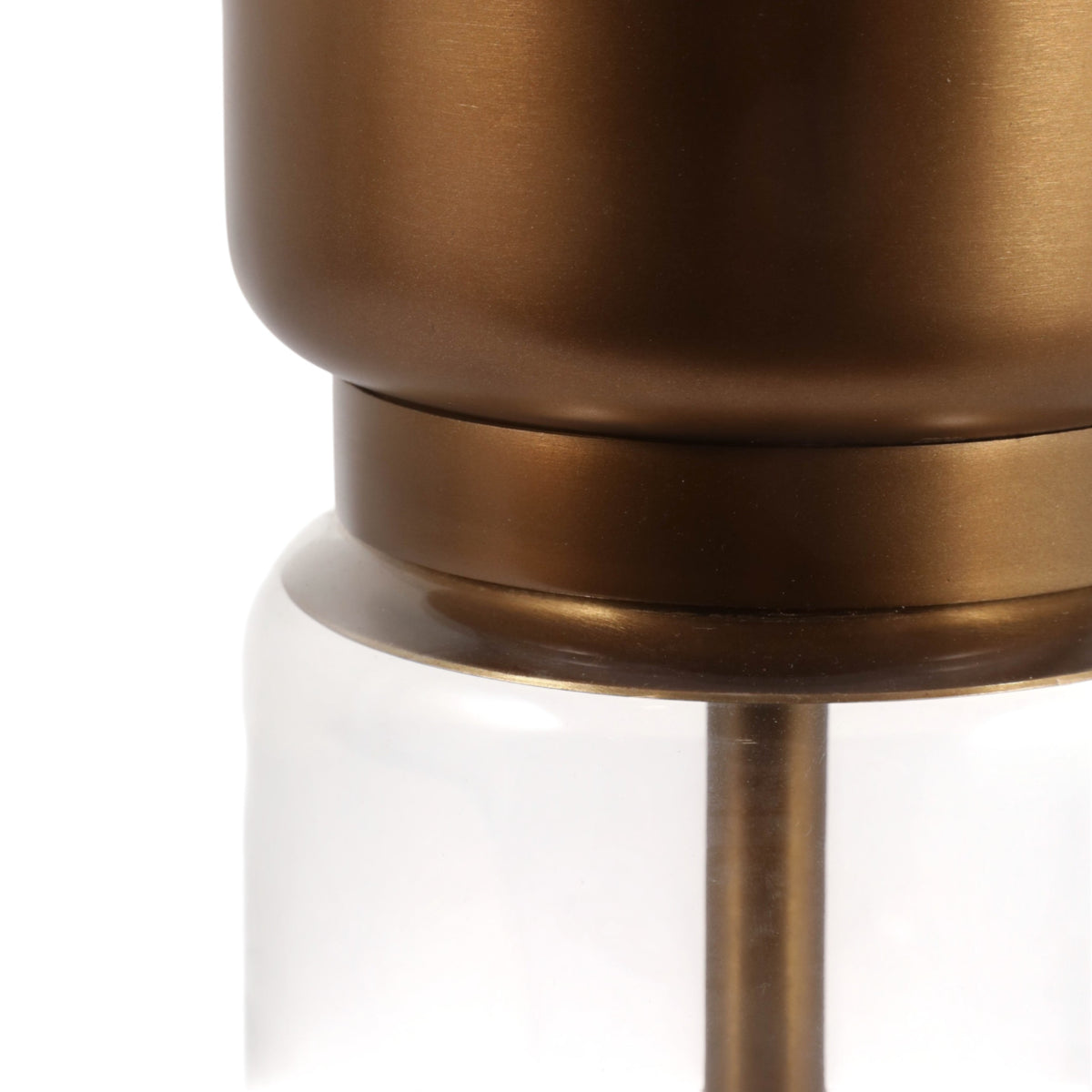 Caltonholm Brown/Clear/Ivory Lamp