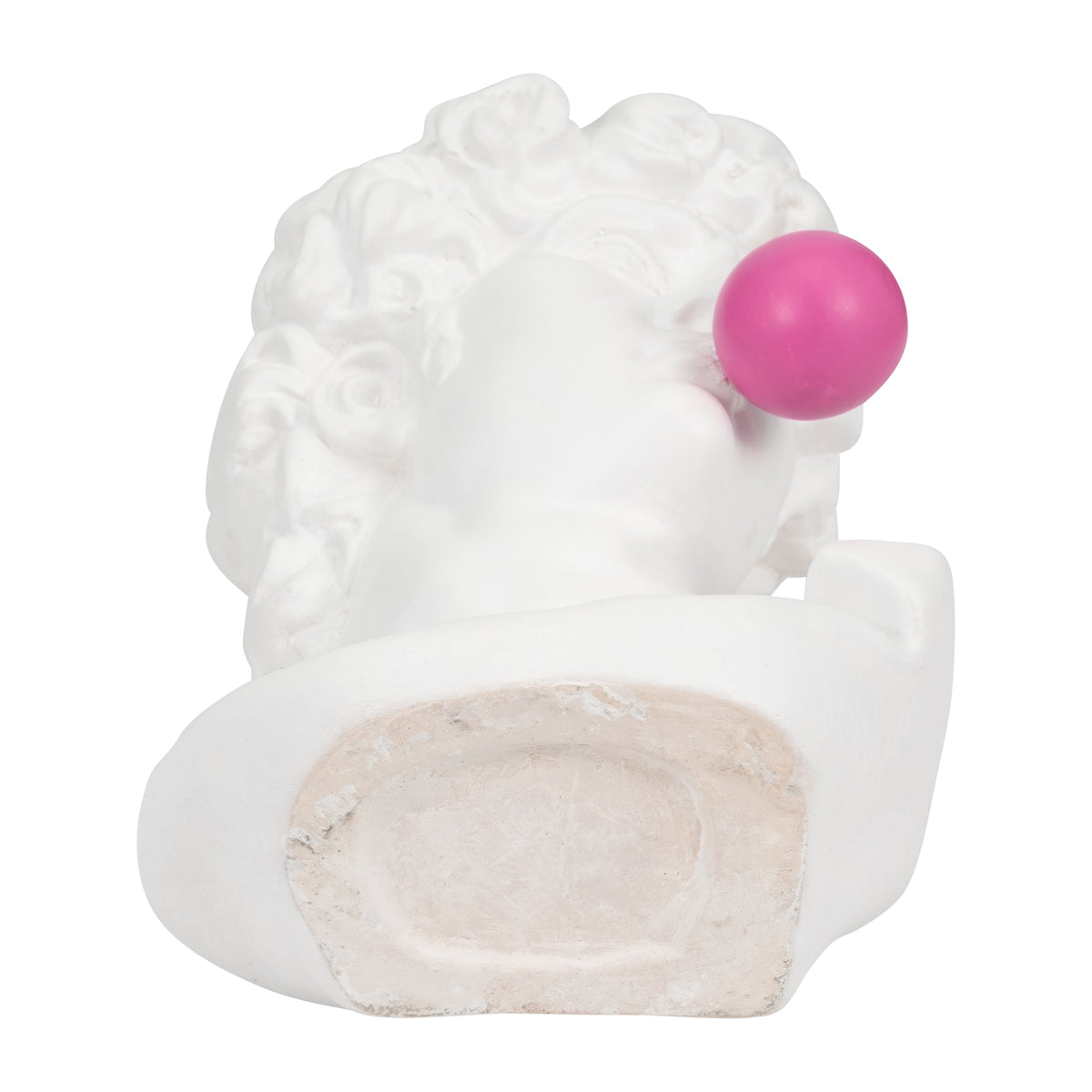 Clair White Resin Greek God Head - 19092EC