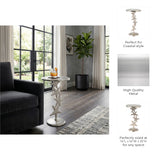 Newburg Silver Metal Starfish Side Table