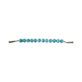 Bayview Blue Geo Carved Bead Garland