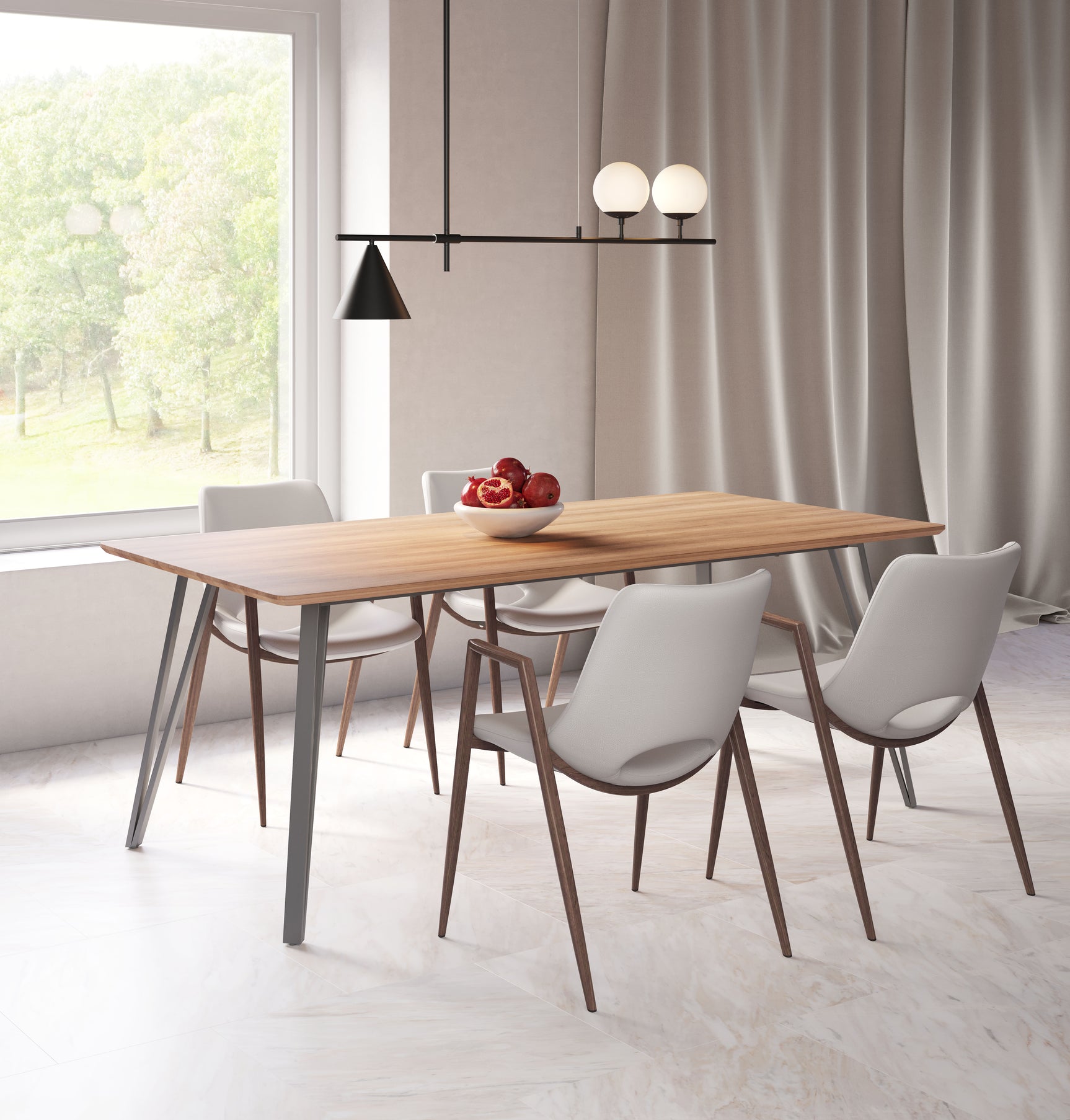Perpignan Brown Dining Table