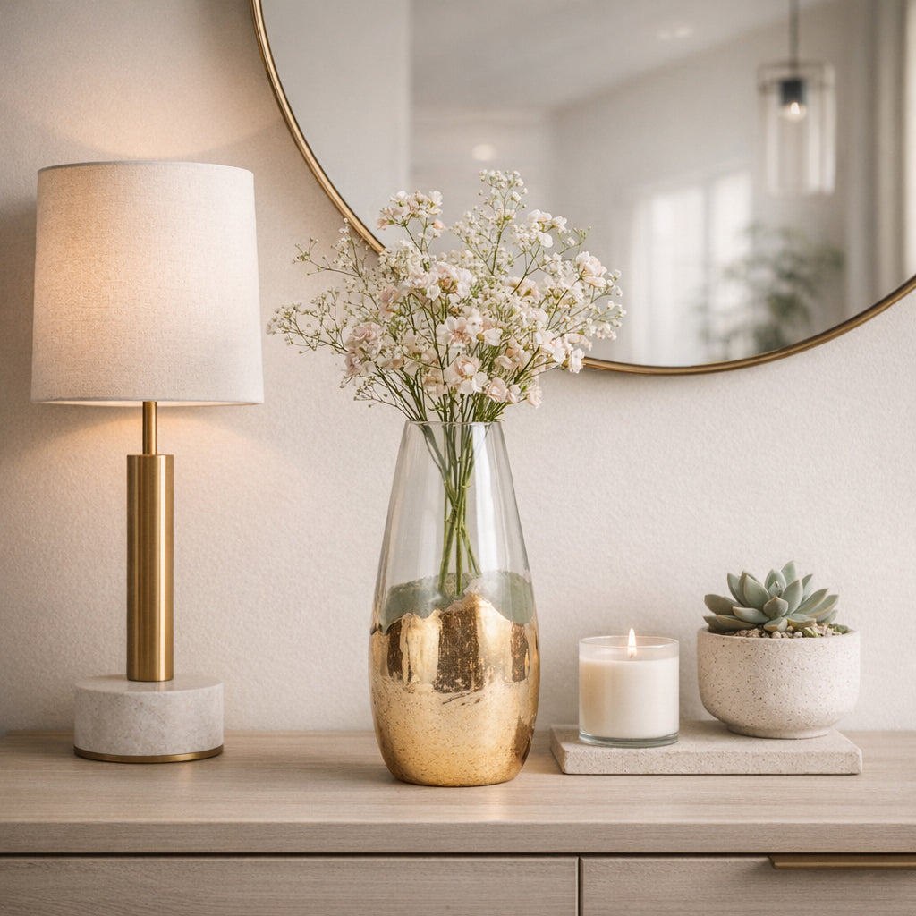 Reedmore Clear/Frost Glass Vase