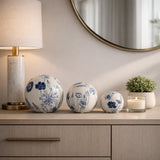 Tesswind Blue/Ivory Orbs (Set of 3)